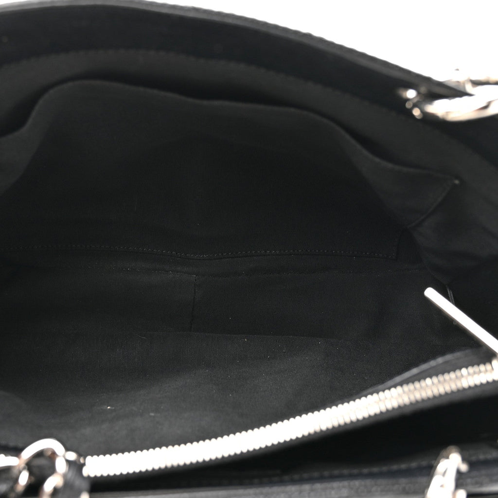 Caviar Quilted Grand Shopping Tote GST Black