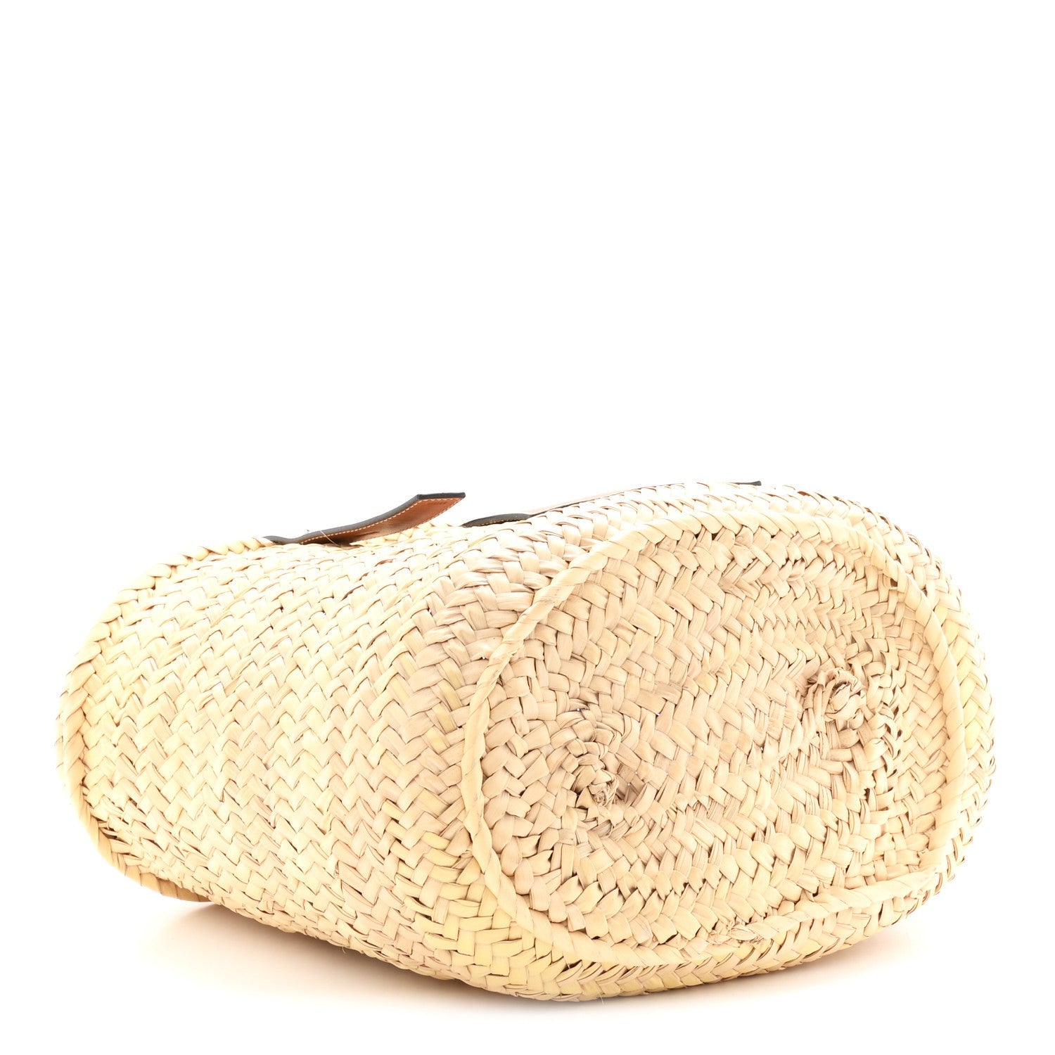 Raffia Basket Tote Bag Natural Tan
