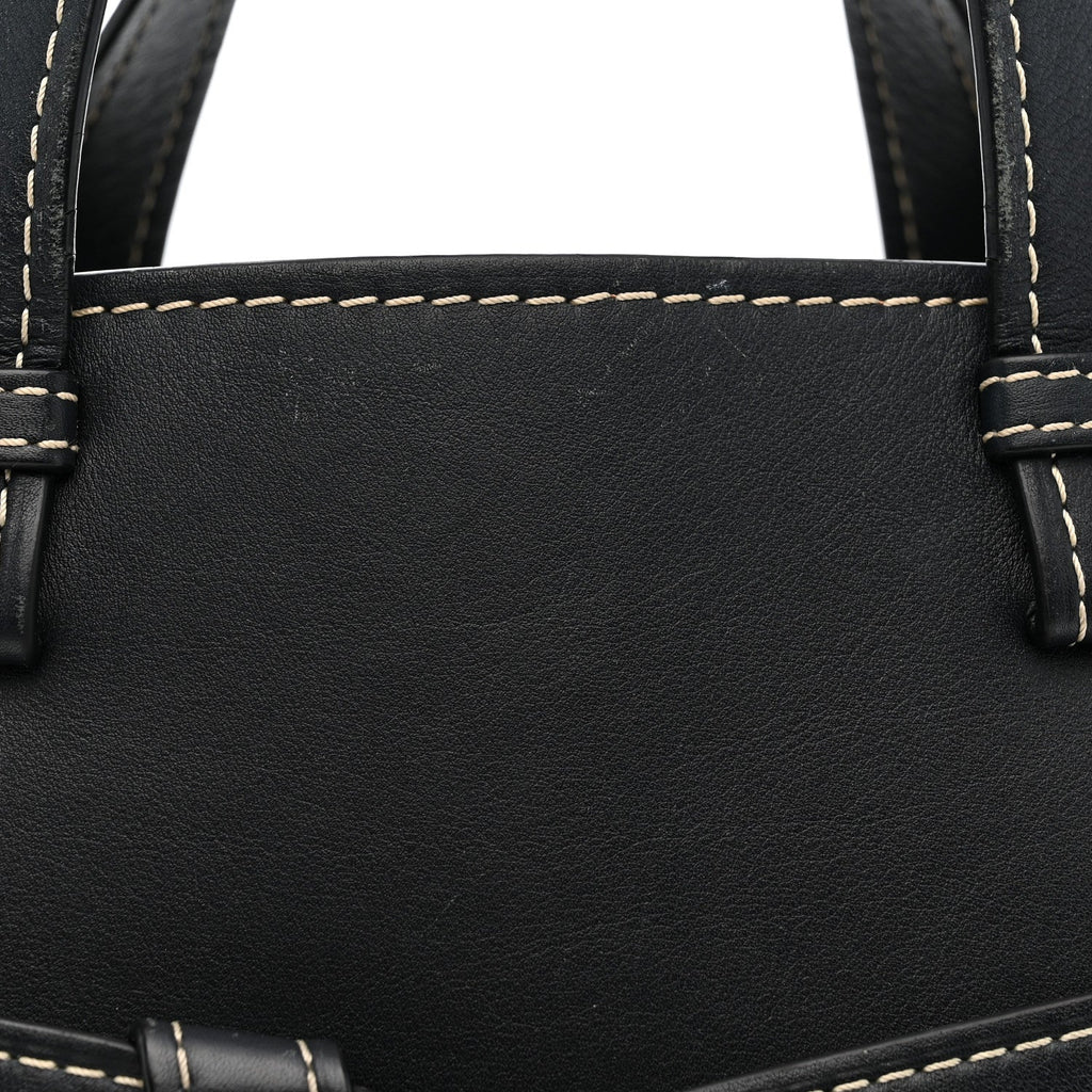 Calfskin Small Gate Tote Midnight Blue