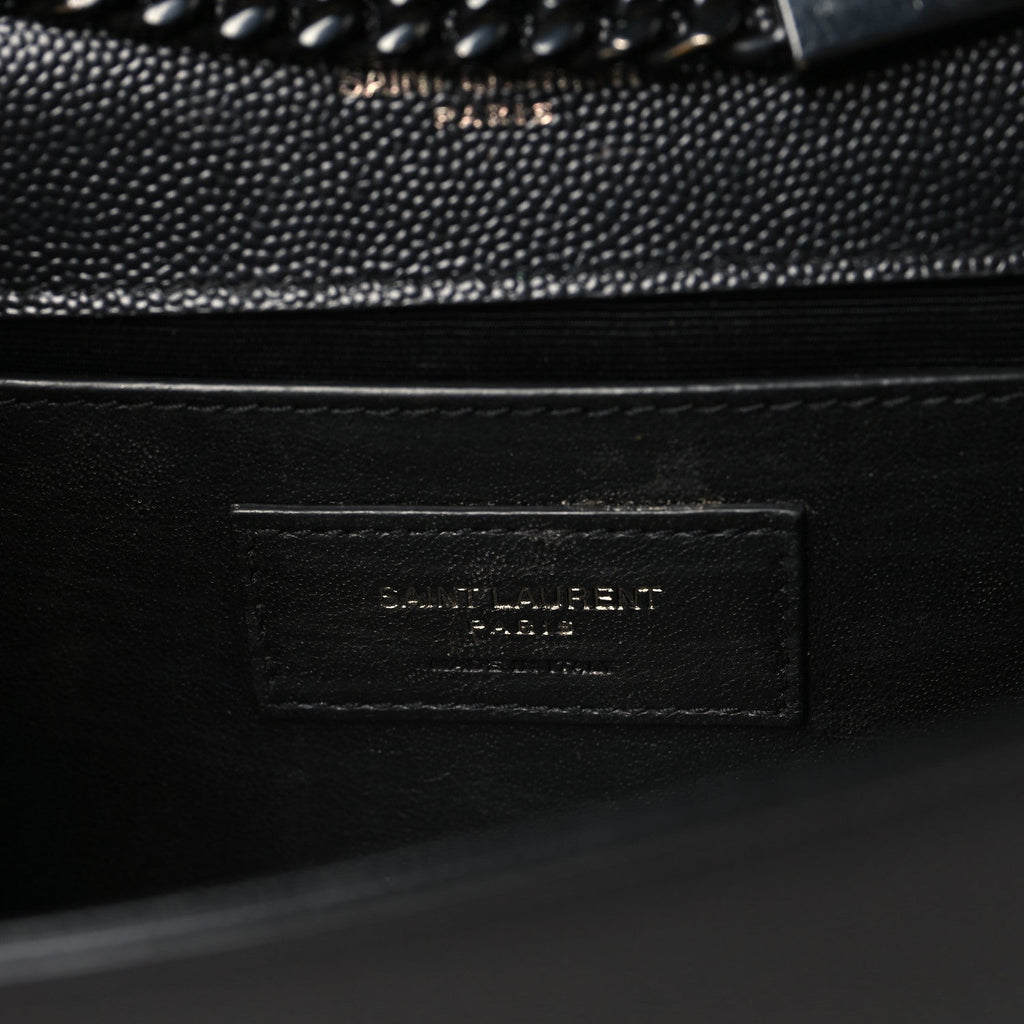 Grain De Poudre Small Monogram Monochrome Kate Satchel Black