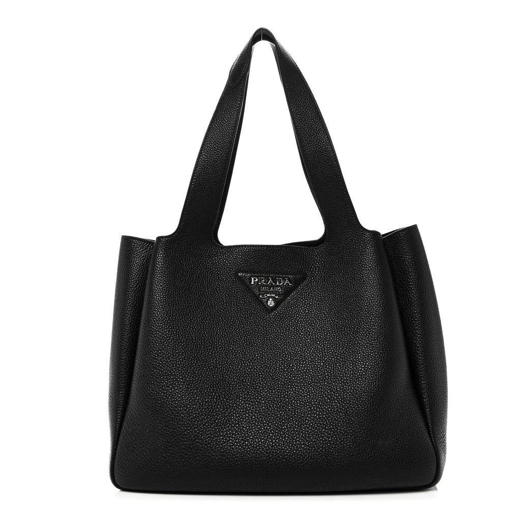Vitello Daino Soft Large Dynamique Tote Black