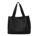 Vitello Daino Soft Large Dynamique Tote Black