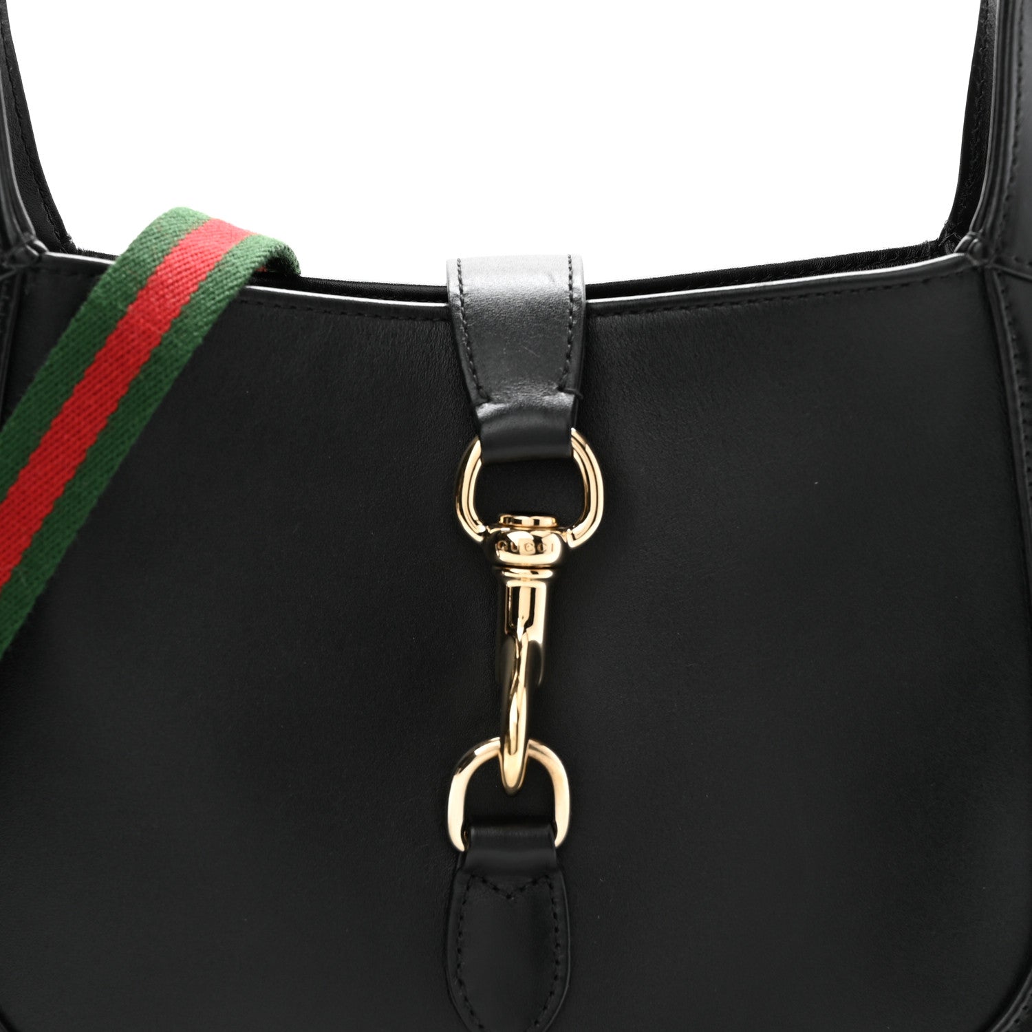 Calfskin Small Jackie Shoulder Bag Black