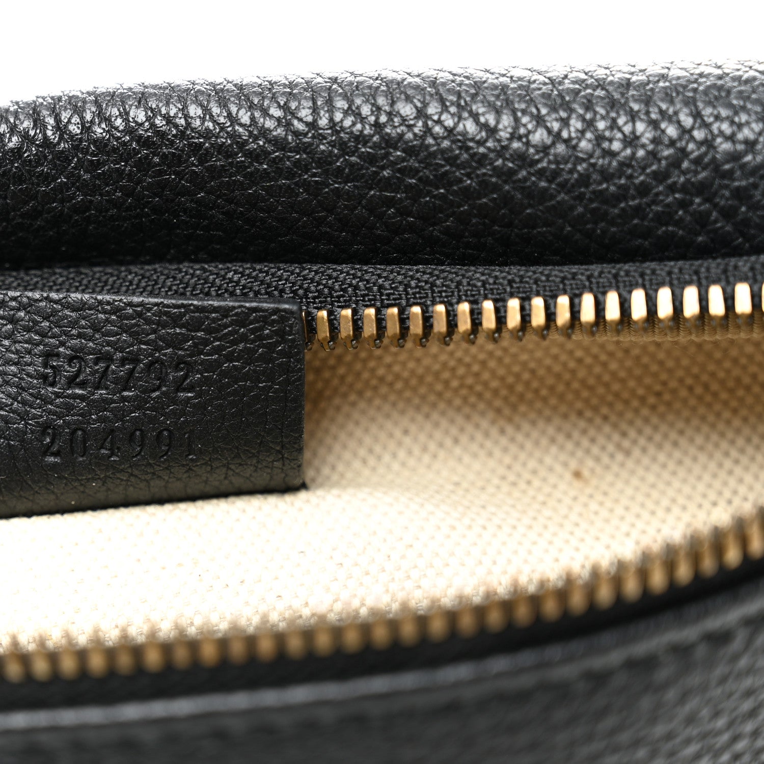 Grained Calfskin Small Logo Belt Bag Black