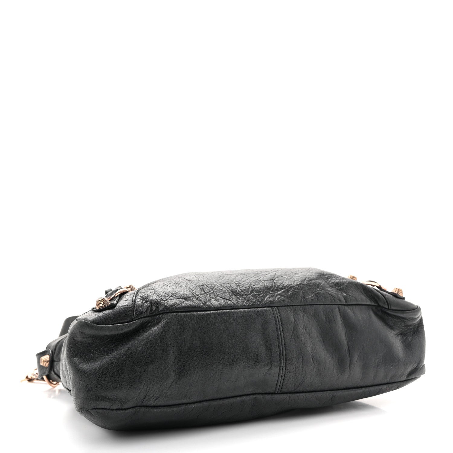 Agneau Giant 12 Rose Gold Hardware Town Black