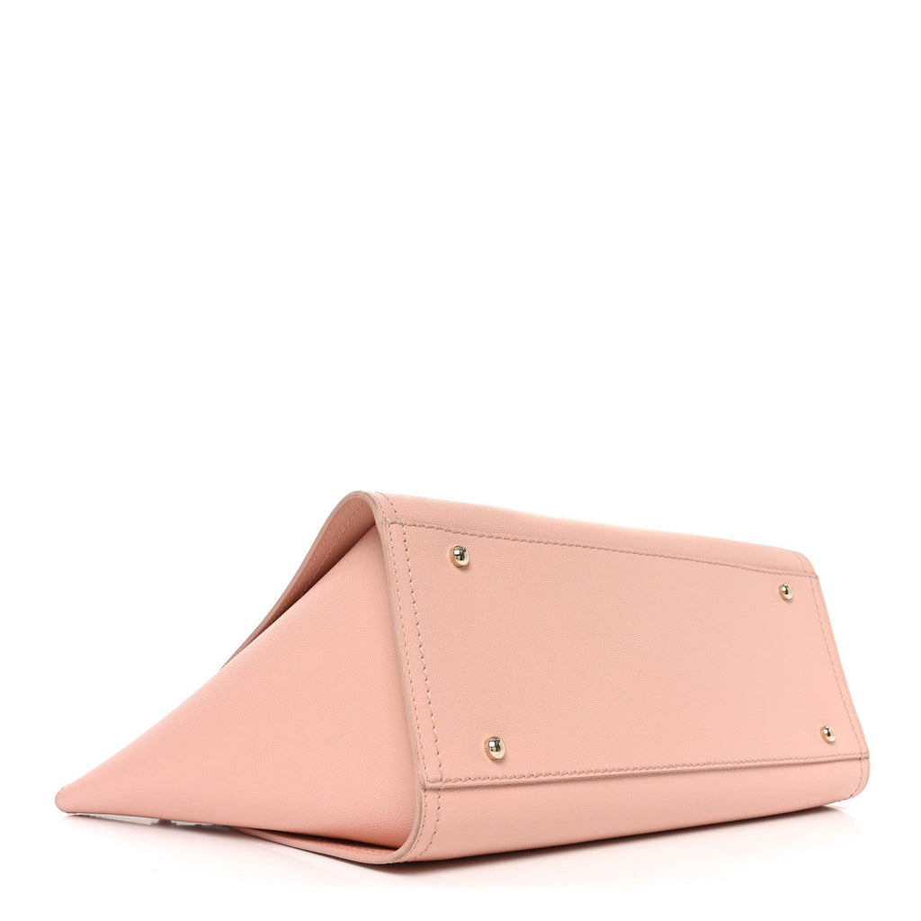 Caviar Small Studded Deauville Tote Light Pink