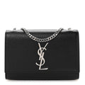 Grain De Poudre Small Monogram Kate Satchel Black