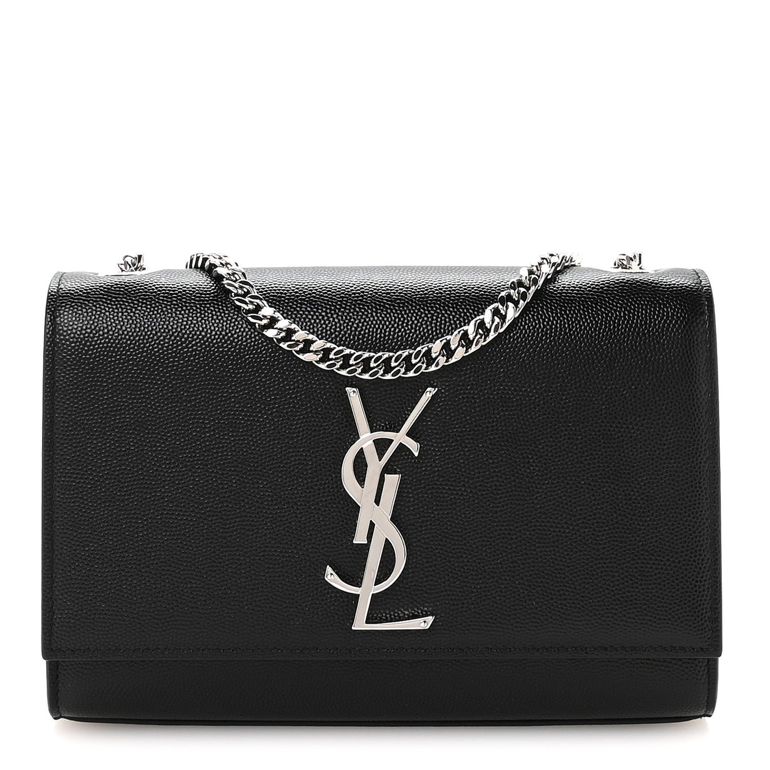 Grain De Poudre Small Monogram Kate Satchel Black