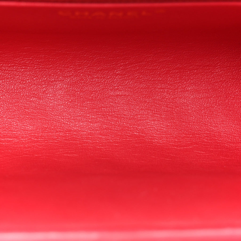 Lambskin Quilted Timeless Clutch Fuchsia