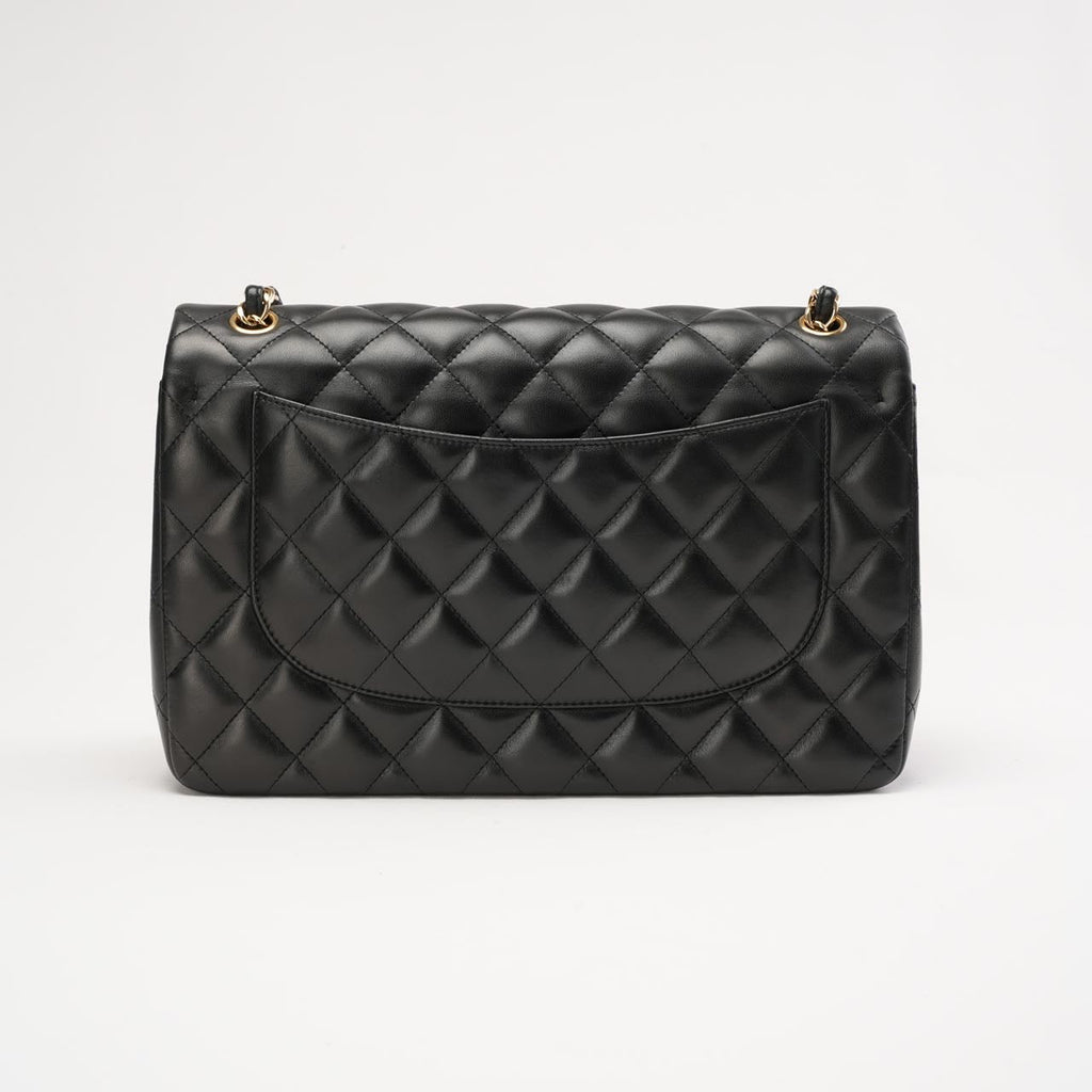 Chanel Classic Jumbo Double Flap Lamb Black 2014