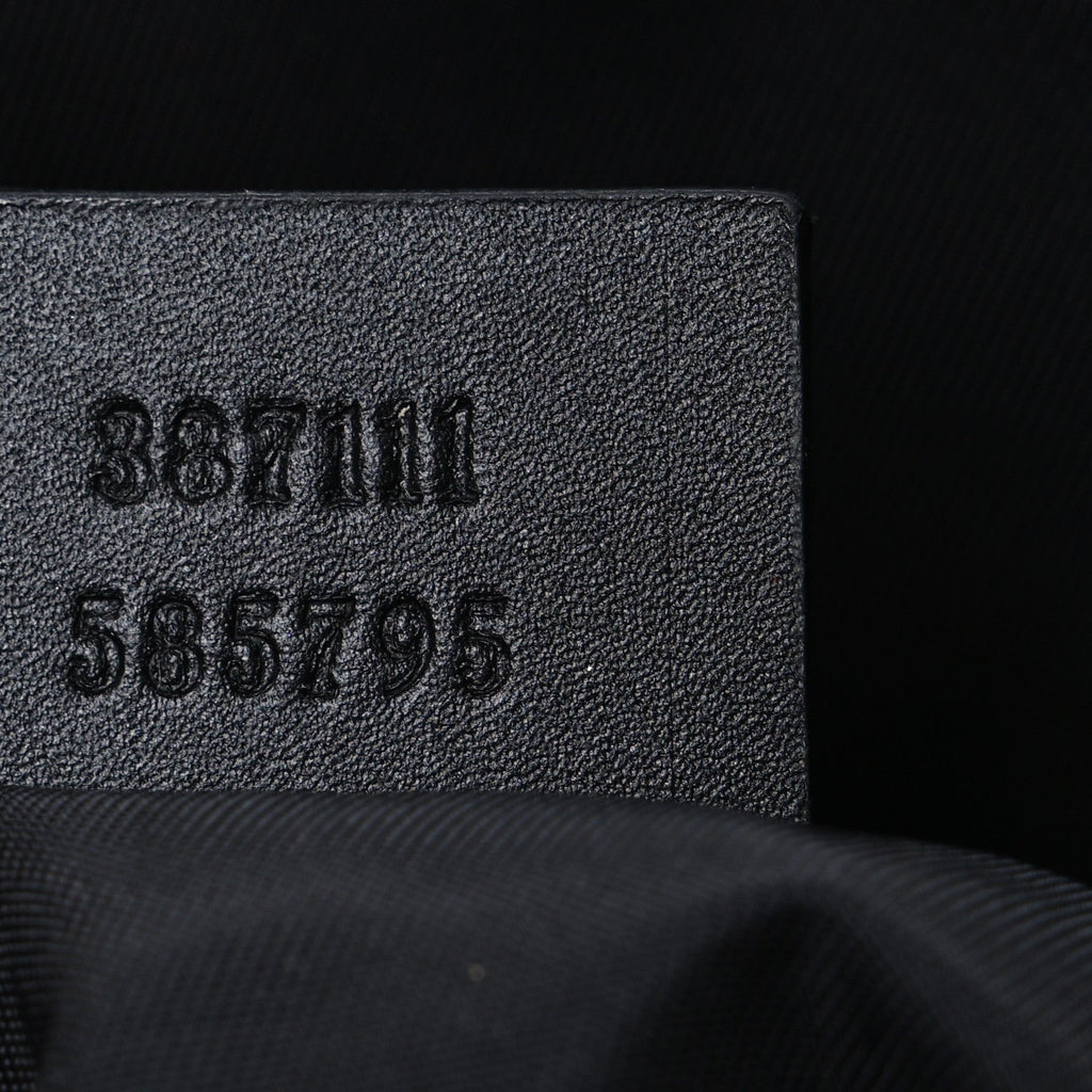GG Supreme Monogram Web Messenger Bag Black