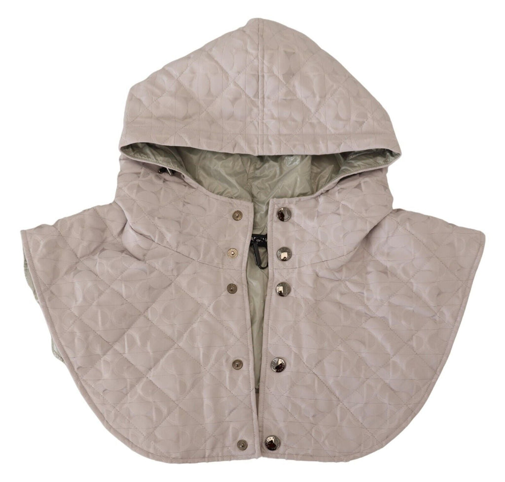 Dolce & Gabbana White Quilted Whole Head Wrap One Size Nylon Men's Hat