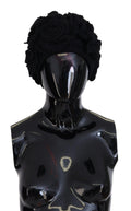 Dolce & Gabbana Black Wool Knit Winter Beanie Women's Hat