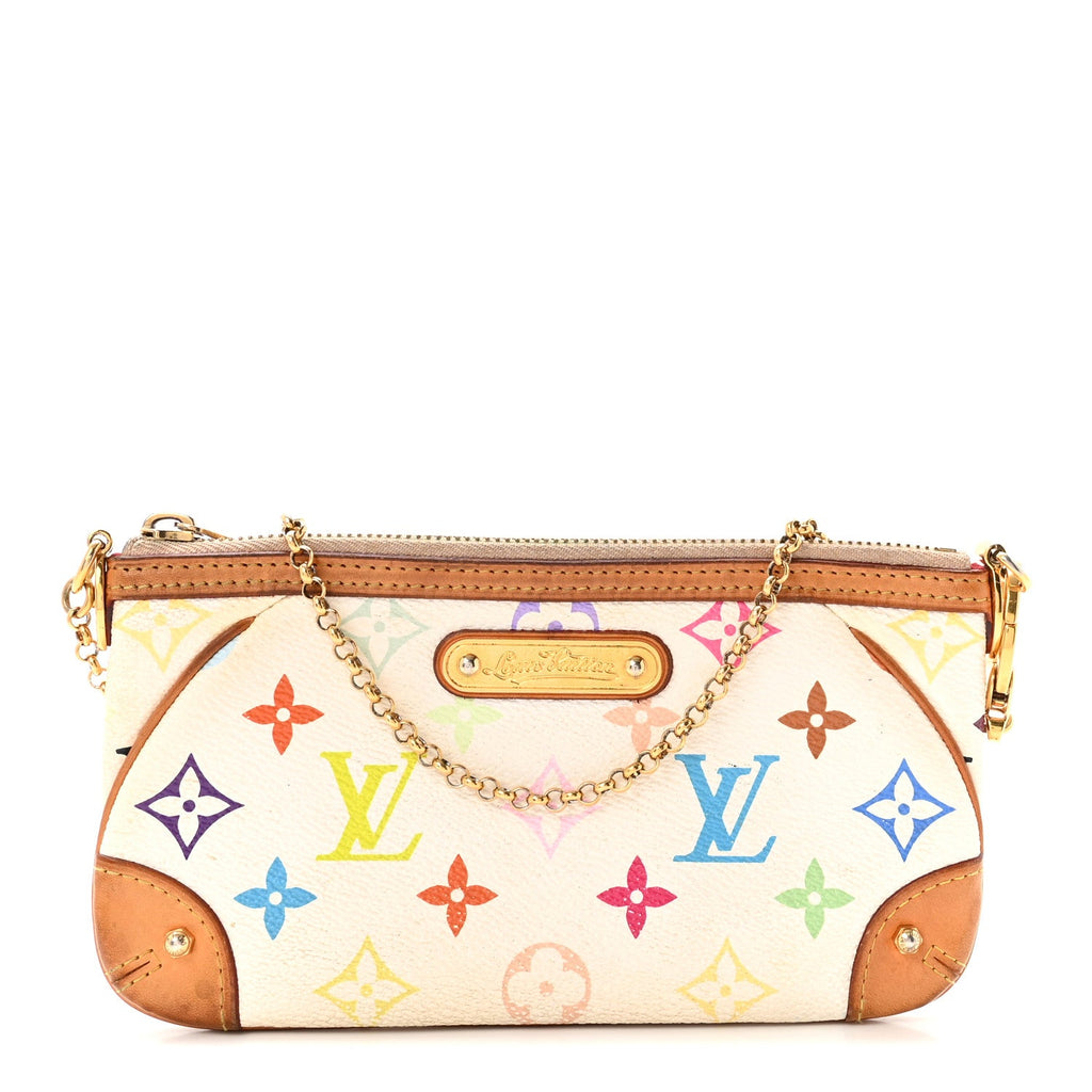 Monogram Multicolor Pochette Milla MM White