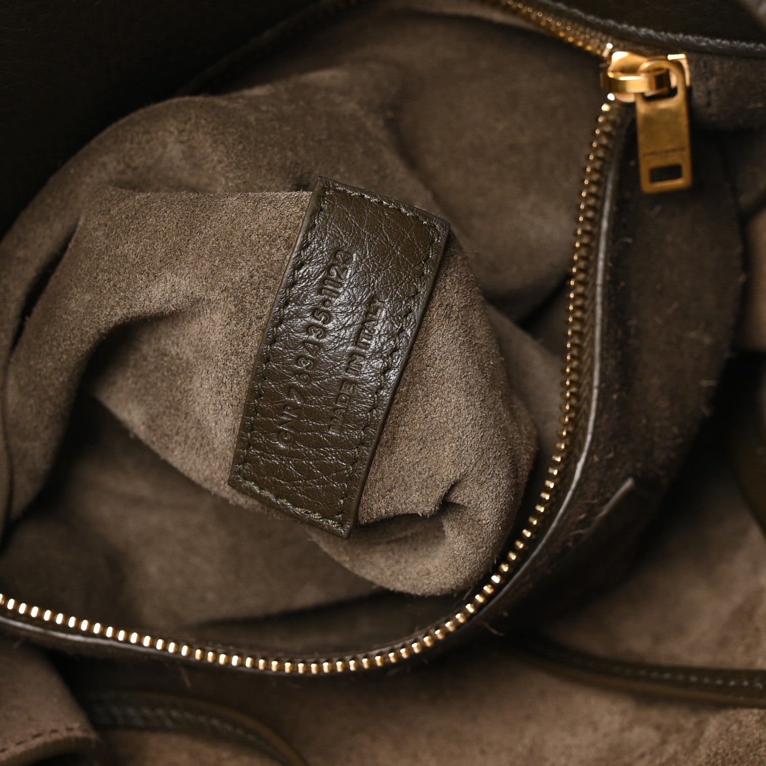 Grained Deerskin Bea Tote Musk