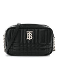 Calfskin Quilted Small Lola Camera Bag Black