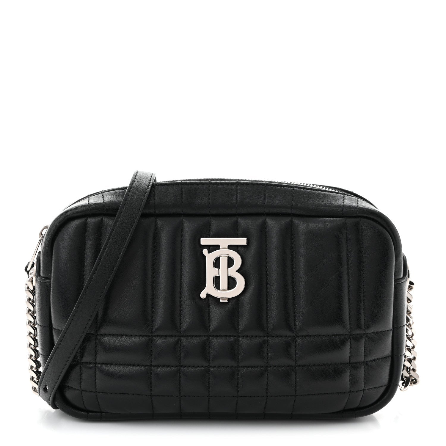 Calfskin Quilted Small Lola Camera Bag Black