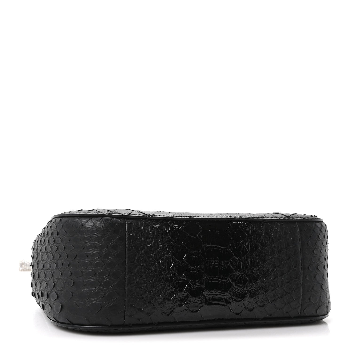 Snakeskin Crystal Mini T Bar Top Handle Black