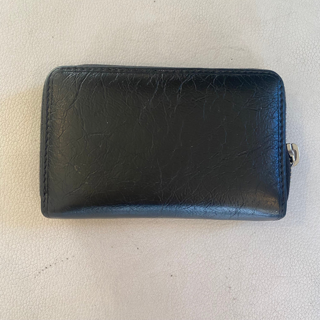 GUCCI Style 581530 Coin Case Wallet Interlocking G Leather Black Unisex