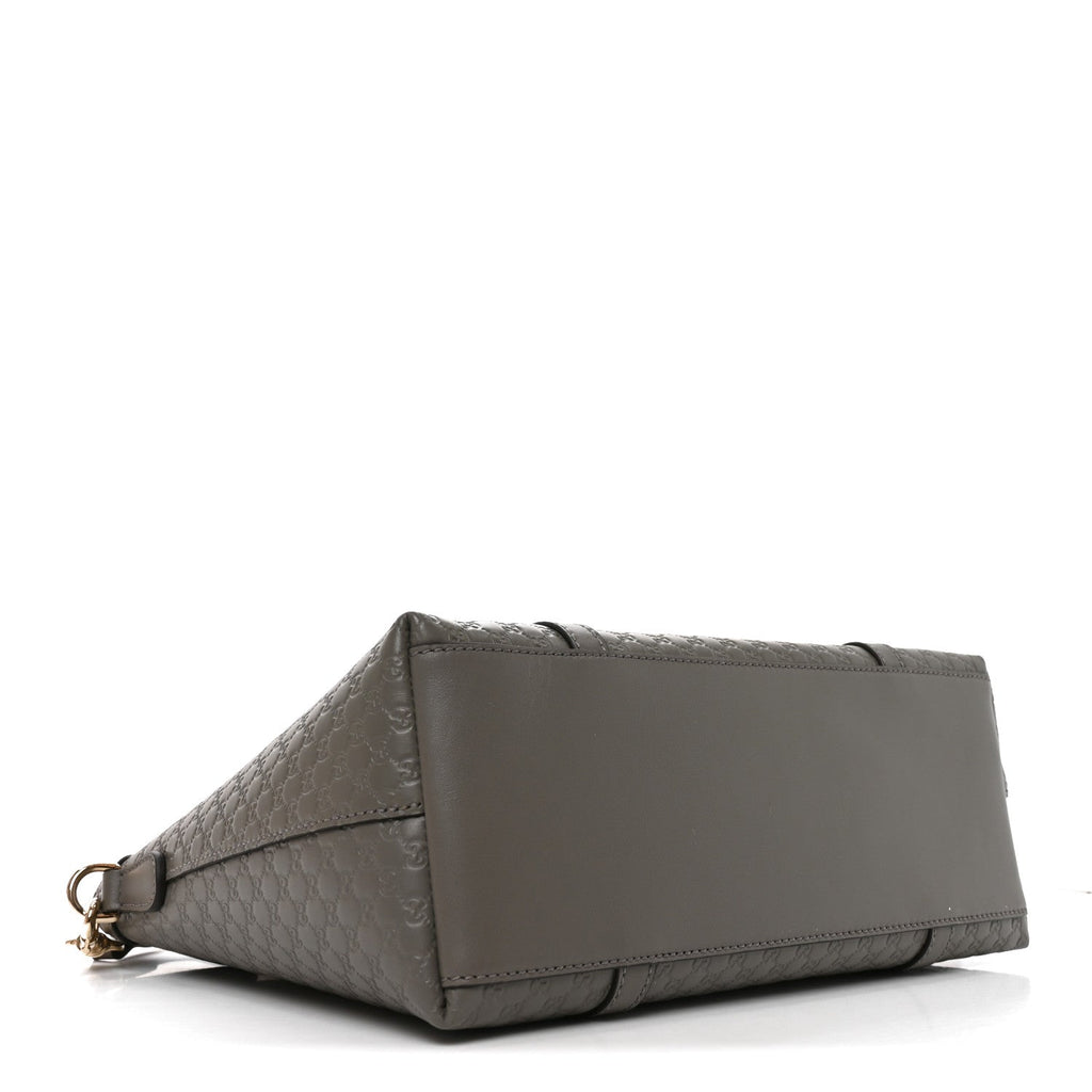 Soft Microguccissima Small Zippered Satchel Loess
