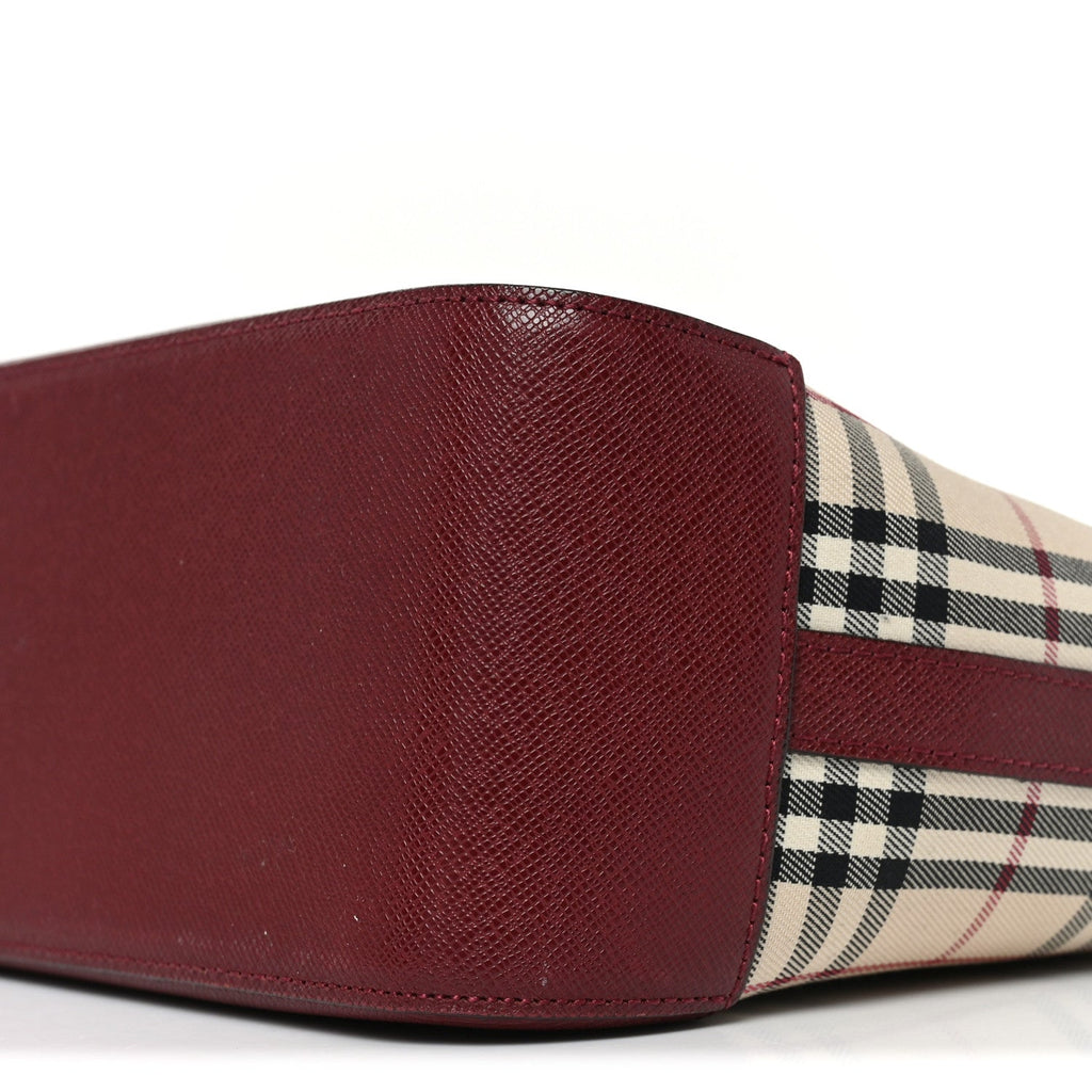 Canvas House Check Small Tote Red