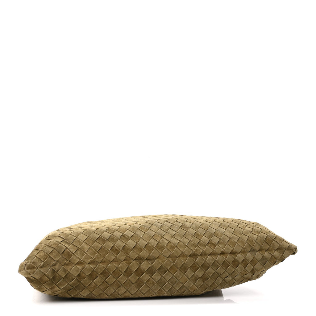 Suede Intrecciato Large Hop Mud