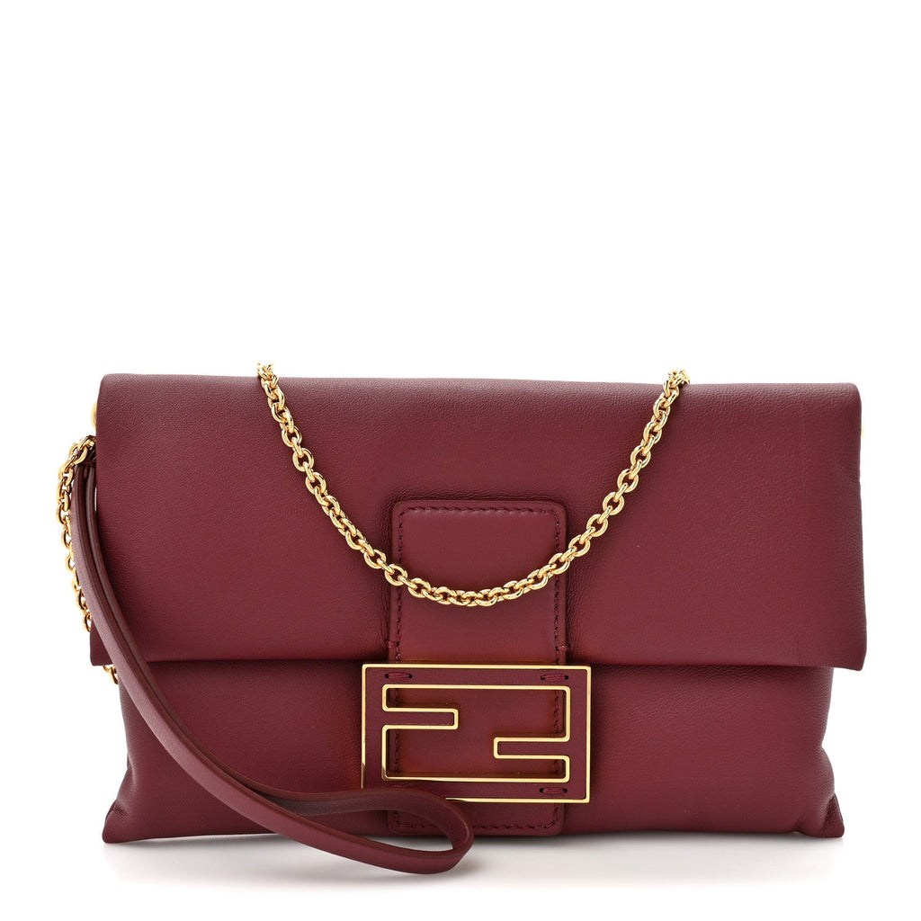 Nappa Mama Baguette Pouch Bordeaux