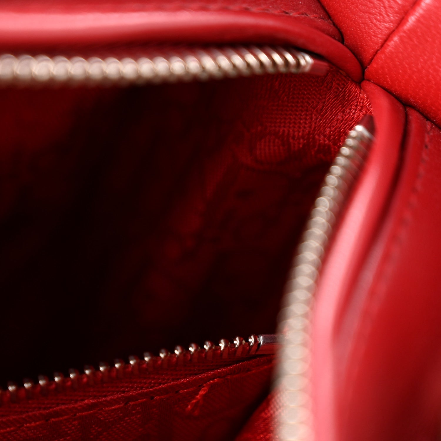 Lambskin Cannage Medium Lady Dior Red