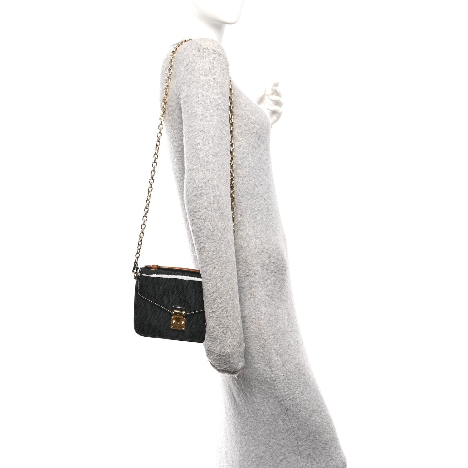 Shiny Epi Reverse Monogram Pochette Metis Mini Marine