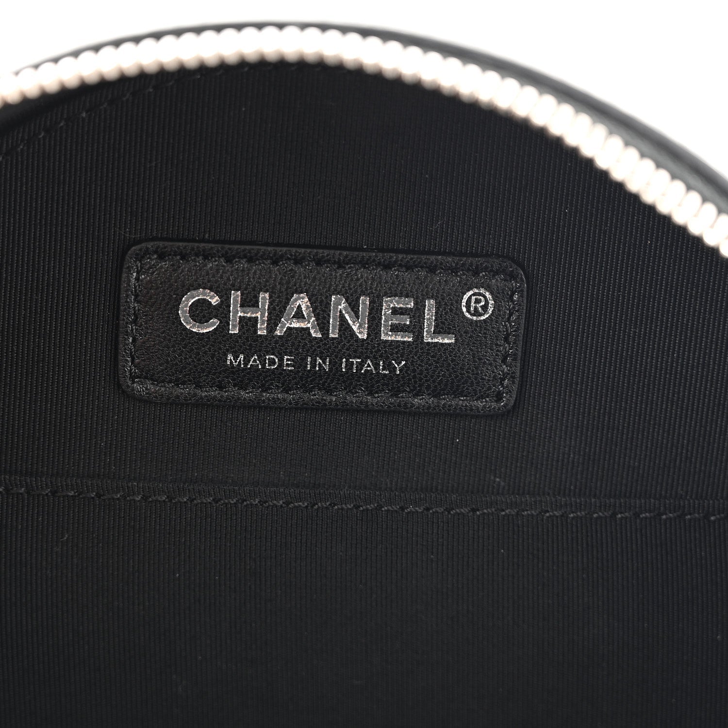Patent Round As Earth Evening Bag Black