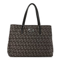 Zucchino Vitello Small Tote Testa di Moro Beige