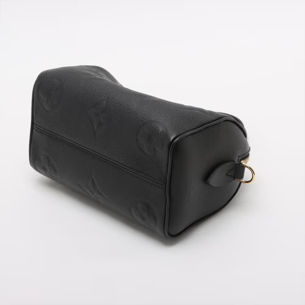 Louis Vuitton Monogram Empreinte Speedy Bandouliere 20 Black