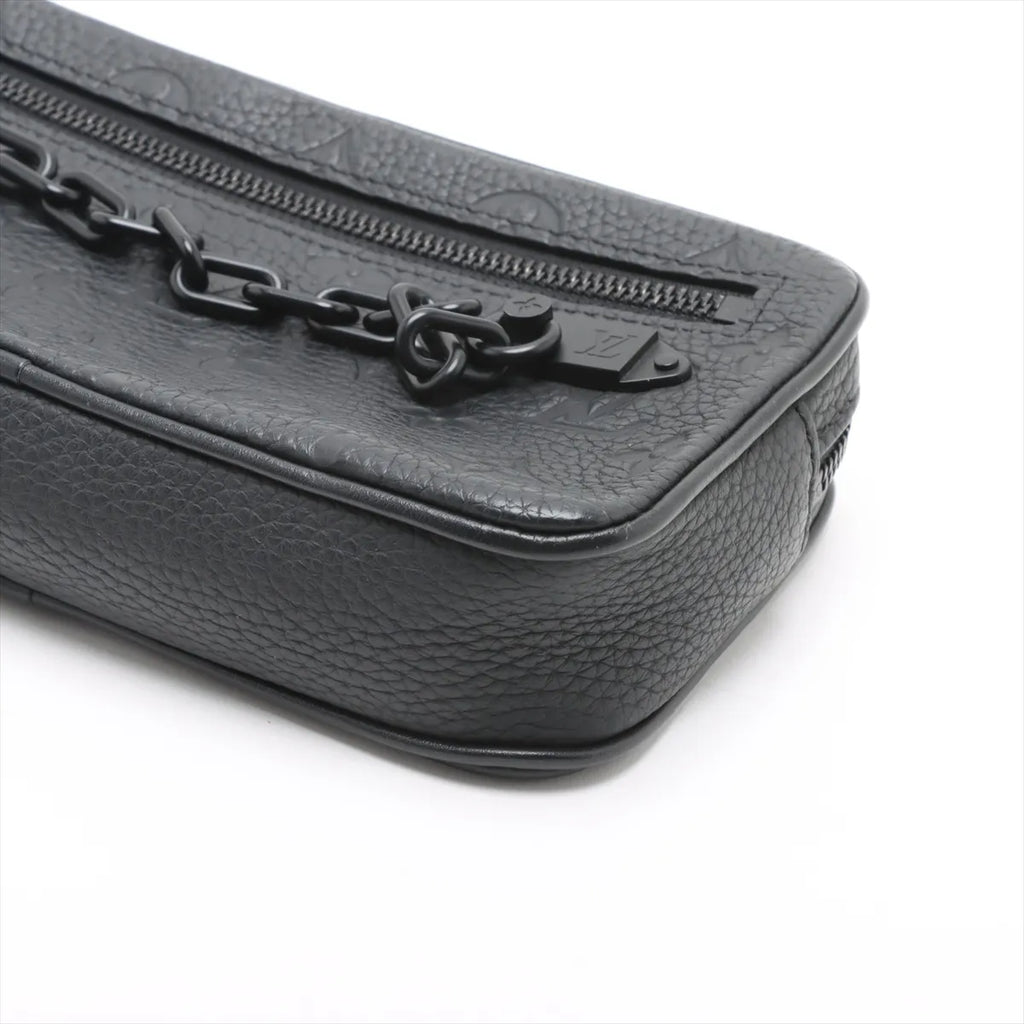 Louis Vuitton Monogram Taurillon Pochette Volga Black