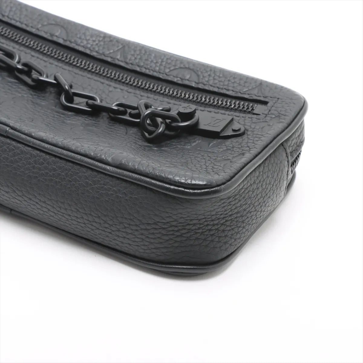 Louis Vuitton Monogram Taurillon Pochette Volga Black