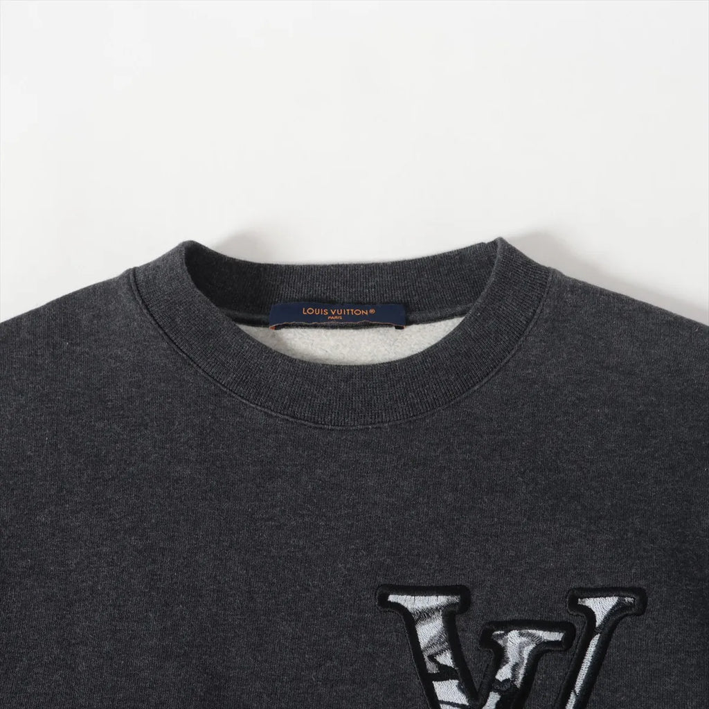 Louis Vuitton Cotton Basic Knitted Sweater Gray
