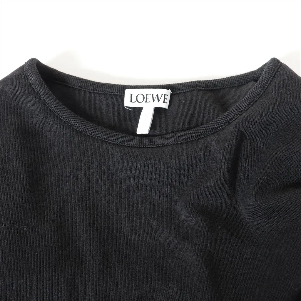 Loewe Cotton Bodycon Long Dress Black