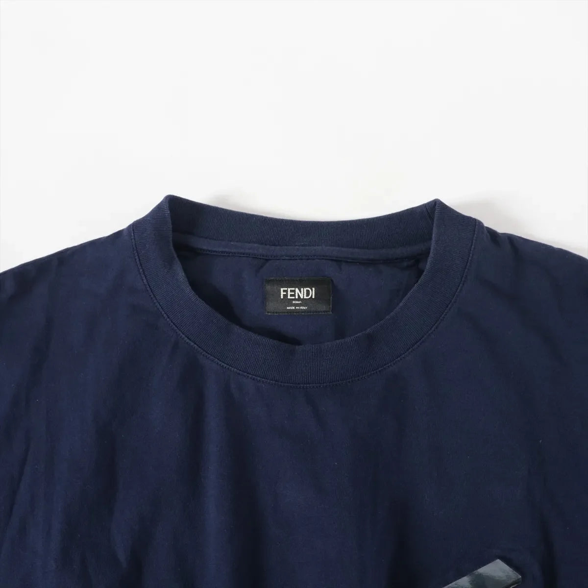 Fendi Cotton T-shirt Navy Blue