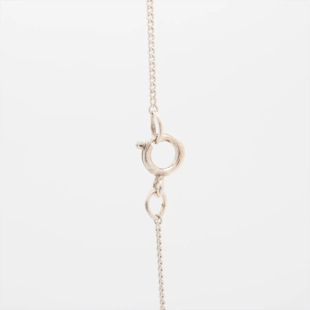 Tiffany & Co. Heart Leaf Pendant Necklace Silver