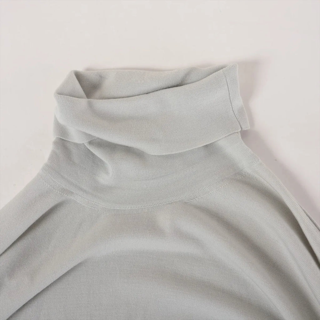 Hermès Wool Turtleneck Knit Light Grey