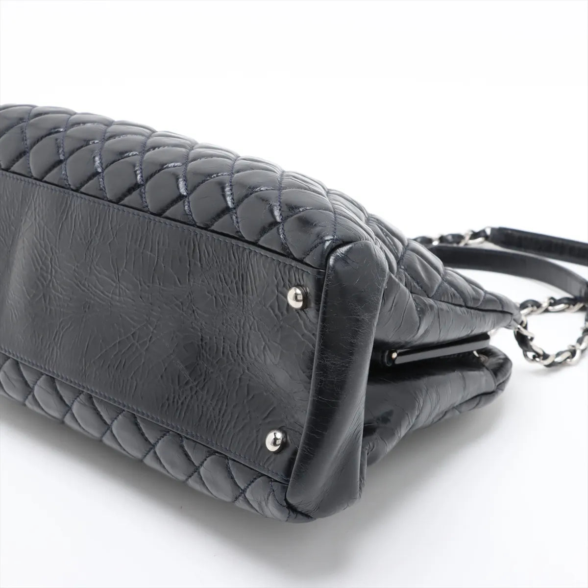 Chanel Mademoiselle Vintage Crinkled Calf Chain Shoulder Bag