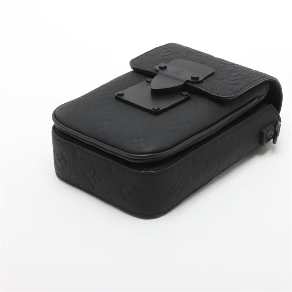 Louis Vuitton Taurillon Monogram S-Lock Vertical Wearable Wallet Black