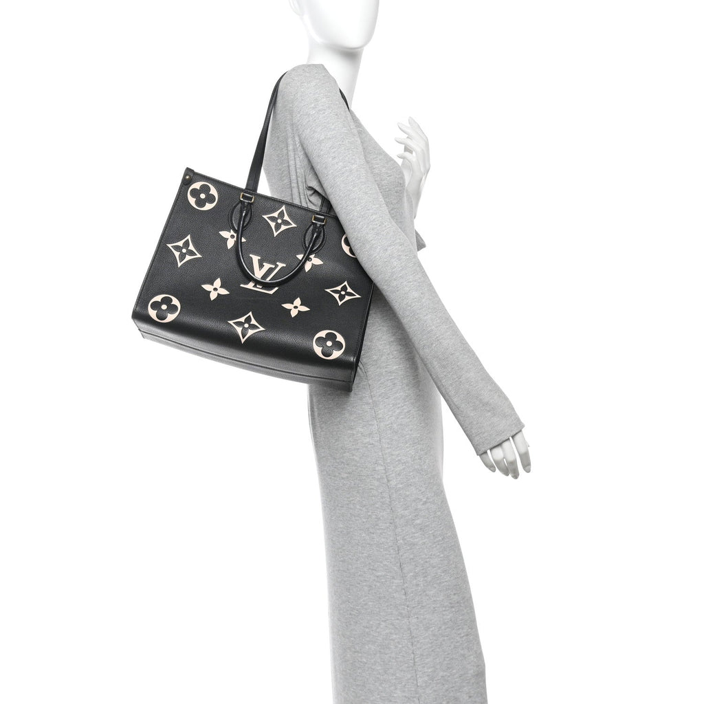 Empreinte Monogram Giant Onthego MM Black Beige