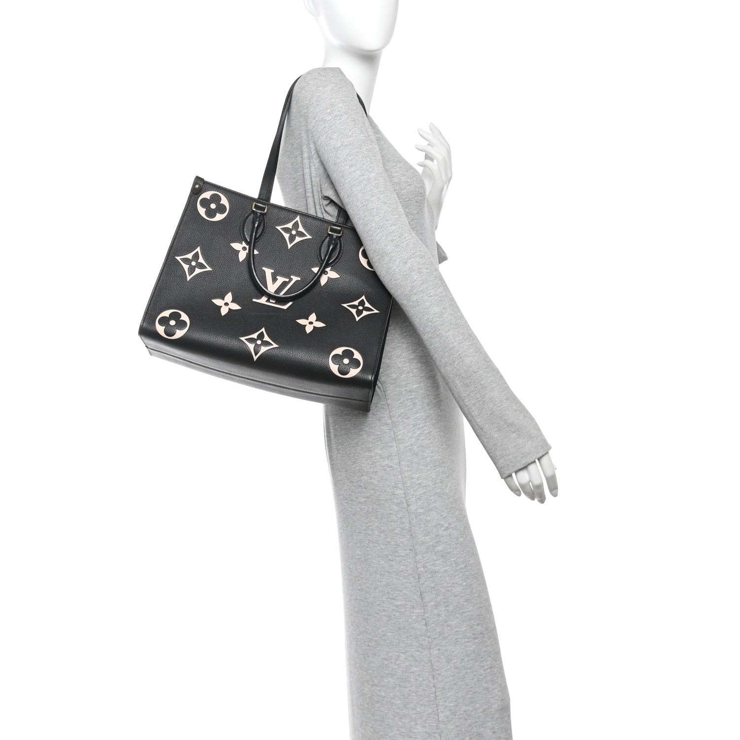 Empreinte Monogram Giant Onthego MM Black Beige
