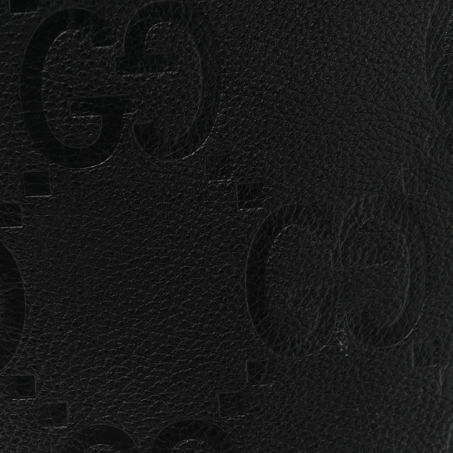 Monogram Jumbo GG Calfskin Web Large Shopping Tote Black
