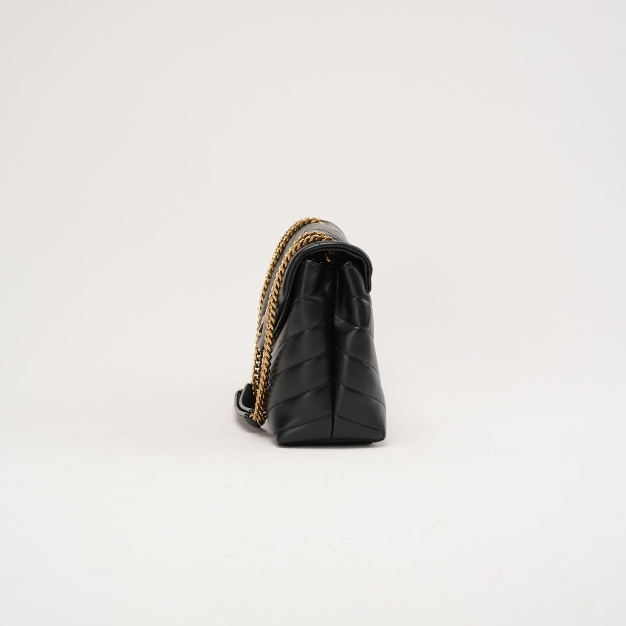 Saint Laurent Small LouLou Leather Black 2023