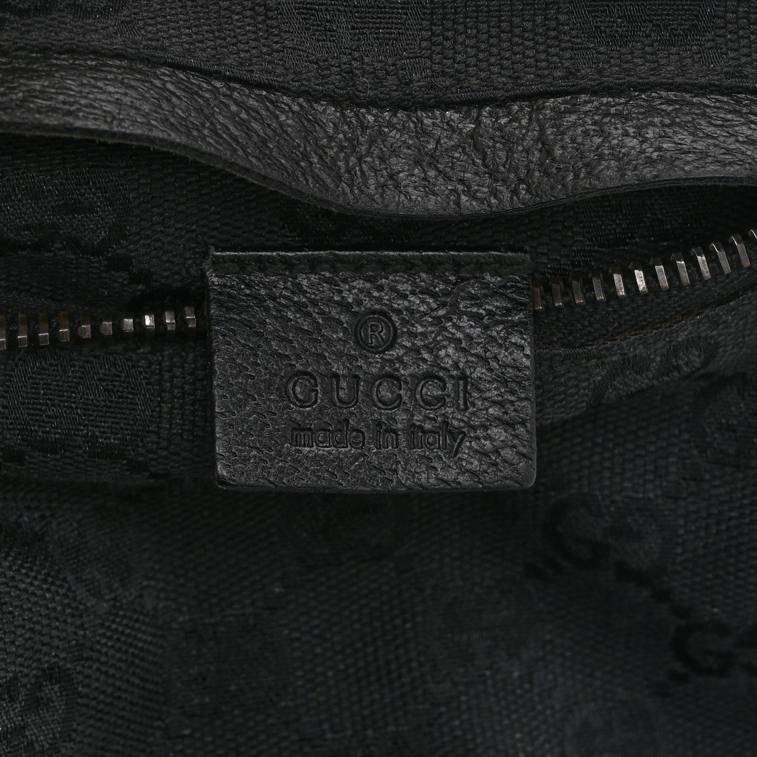 GG Monogram Double Pocket Belt Bag Black