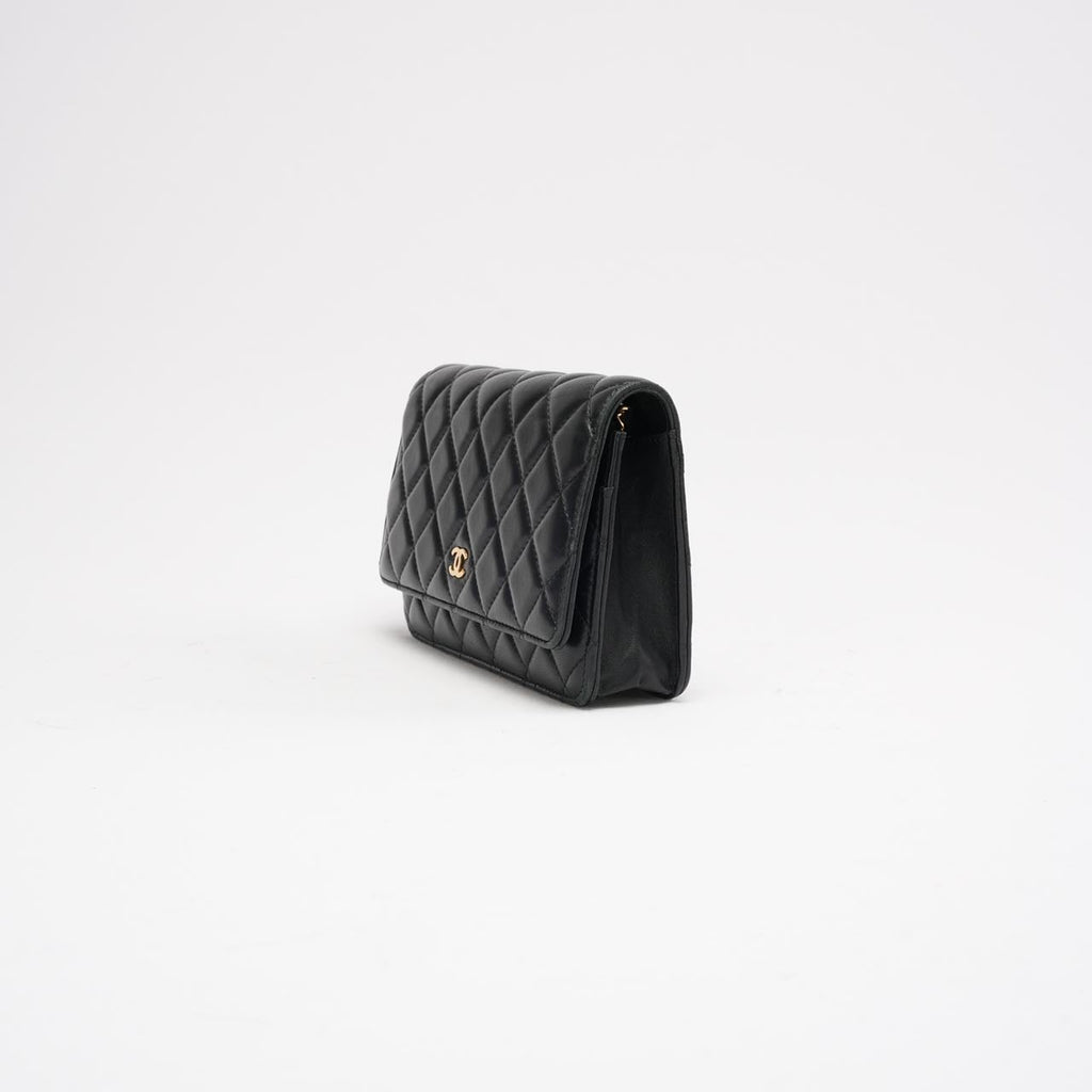 Chanel Black Classic Wallet on Chain (WOC) 2019
