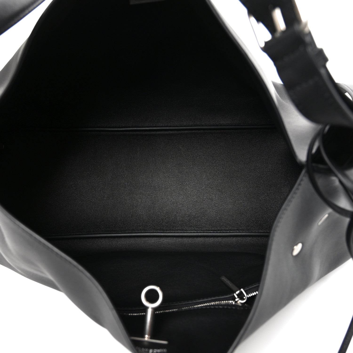 Smooth Calfskin Medium Bel Air Shoulder Bag Black