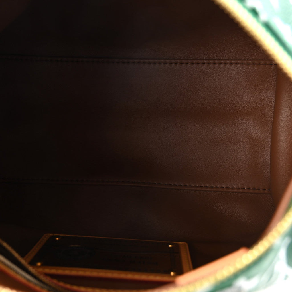 Calfskin Monogram Speedy P9 Bandouliere 25 Green