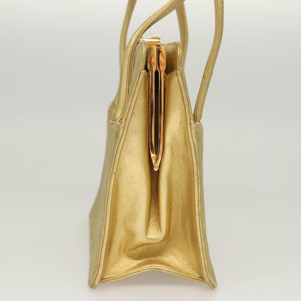 Chanel Matelassé Lambskin Leather Gold Leather Handbag (Authentic  )